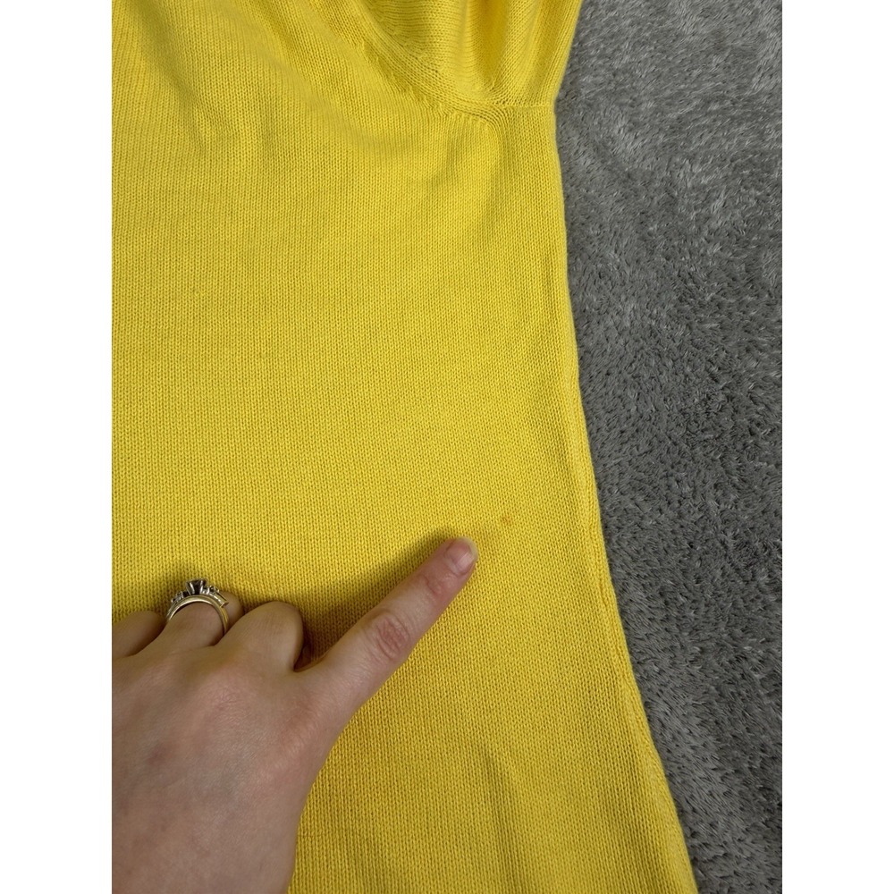 Lauren Ralph Lauren Mock Neck Sweater Women's Size Medium Yellow - Picture 3 of 9